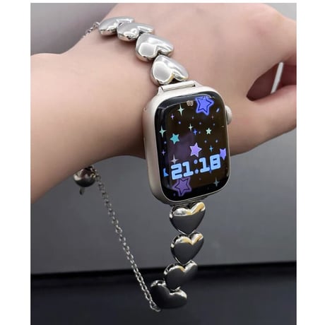 「V533」アップル ウォッチ バンド かわいい ハート apple watch バンド レディース ブレスレット