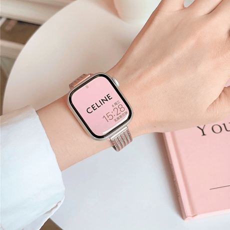 「V624」アップル ウォッチ バンド マグネット apple watch バンド 細め 女性