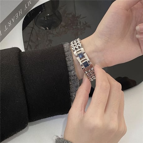「V383」アップル ウォッチ バンド シルバー apple watch ステンレス バンド チェーン