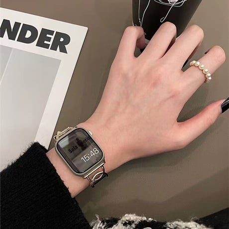 「V283」apple watch レザー バンド おすすめ アップルウォッチ 40mm 45mm 付け替え ベルト おしゃれ