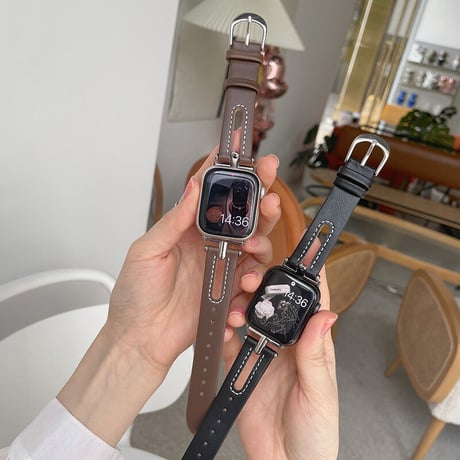 「V081」apple watch 革バンド 蒸れ ない アップルウォッチ6/7/8/新型Ultra バンド 夏 ビジネス