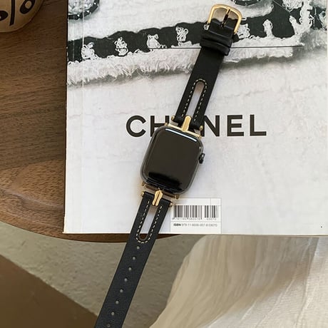 「V385」アップル ウォッチ 黒 バンド 女性 apple watch バンド おしゃれ