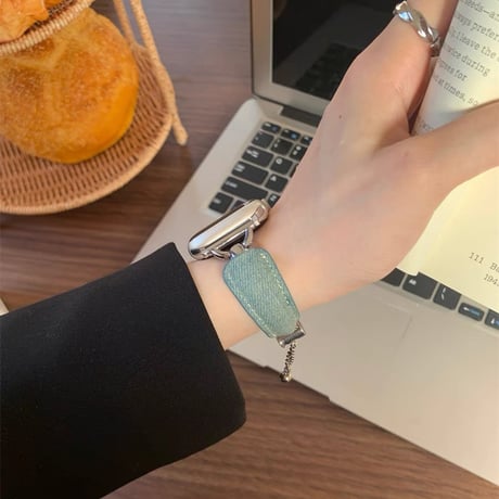 「V590」アップル ウォッチ バンド デニム apple watch バンド 可愛い ブレスレット