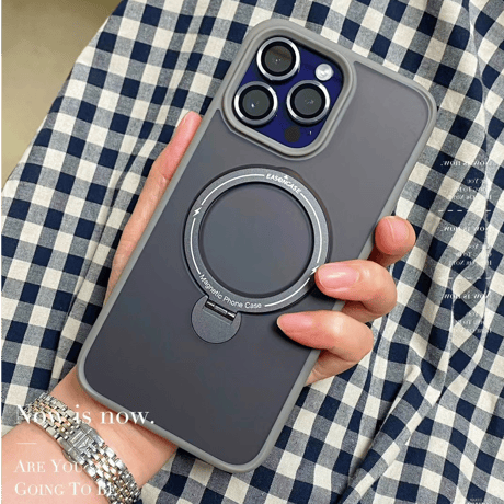 「V527」カメラ保護リング付き iphone15 magsafeケース スタンド iphone15pro/14pro ケース ペア