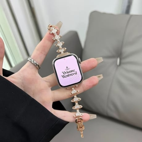 「V605」アップル ウォッチ バンド 女性 キラキラ apple watch バンド かわいい ブレスレット