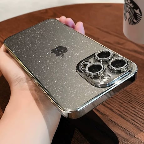 「V608」キラキラ ケース iphone15/15pro カメラ保護 iphone クリア ケース おしゃれ