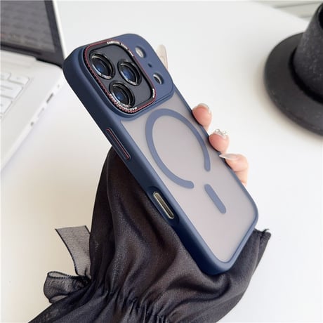 「V272」半透明 iphone17/17air/16/16proケース マット感 iphone15/14ケース 指紋防止 耐衝撃