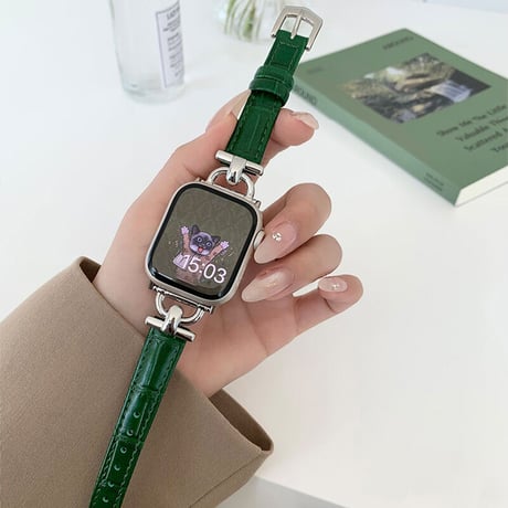 「V204」apple watch バンド レザー 細い 高級 アップルウォッチバンドUltra/8/7/se メンズ レディース 時計ベルト