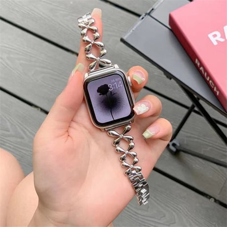 「V375」apple watch ステンレス バンド 女性 apple watchバンド チェーン おしゃれ