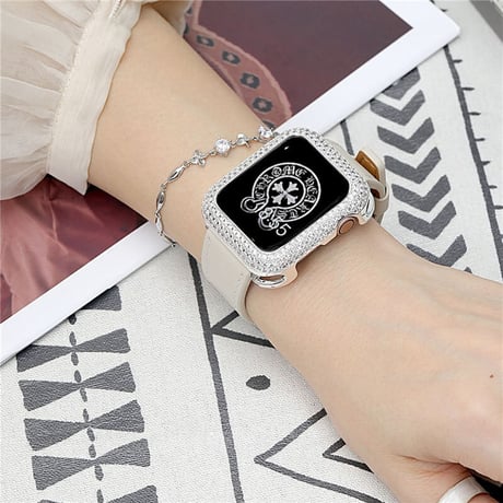 「V330」キラキラ アップルウォッチカバー＋バンド 2点セット  apple watch レザーバンド 高級 おしゃれ