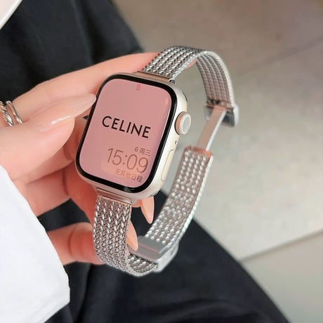 「V624」アップル ウォッチ バンド マグネット apple watch バンド 細め 女性