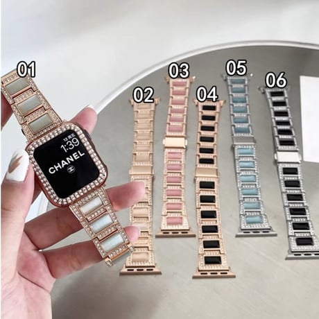 「V276」apple watch キラキラ バンド 天然石 ブレスレット アップルウォッチベルト おしゃれ
