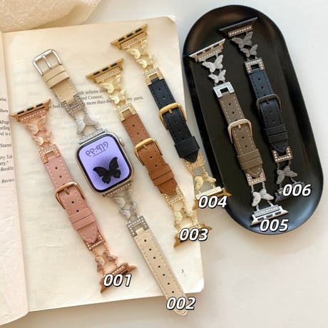 「V726」apple watchバンド かわいい 蝶々 42mm/46mm アップルウォッチ バンド 女性 おすすめ