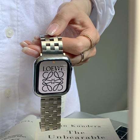 「V142」アップルウォッチ バンド メンズ ステンレス Apple Watchバンド ビジネス おしゃれ