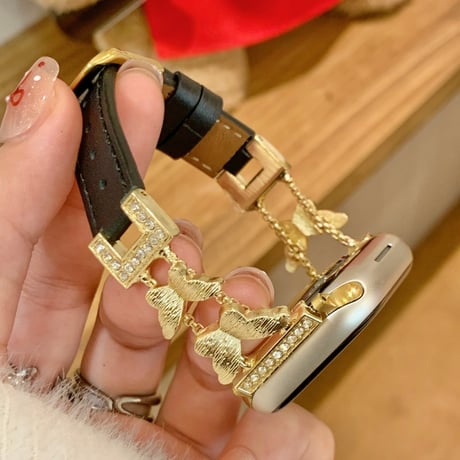 「V726」apple watchバンド かわいい 蝶々 42mm/46mm アップルウォッチ バンド 女性 おすすめ
