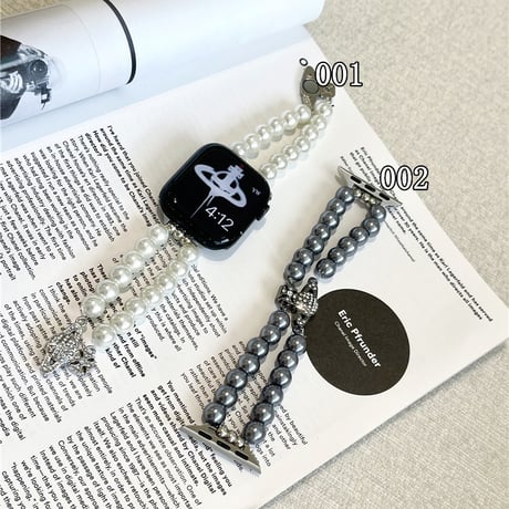 「V626」apple watch バンド パール アップル ウォッチ バンド 女性 おしゃれ