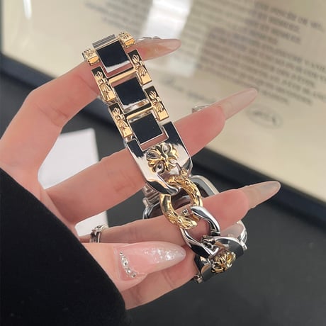「V613」かっこいい アップル ウォッチ バンド ステンレス バイカラー apple watch バンド おしゃれ