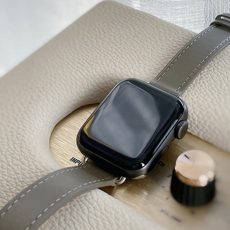 「V060」アップル ウォッチ バンド 二 重 巻き 細い apple watch series SE 7 8 Ultra 対応  レザーバンド  おしゃれ