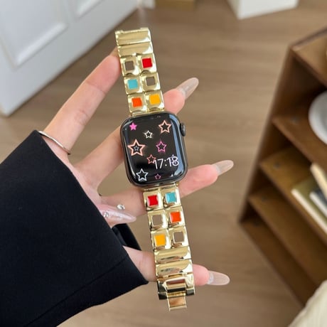 「V597」アップル ウォッチ バンド 女性 おしゃれ apple watch ステンレス バンド 可愛い