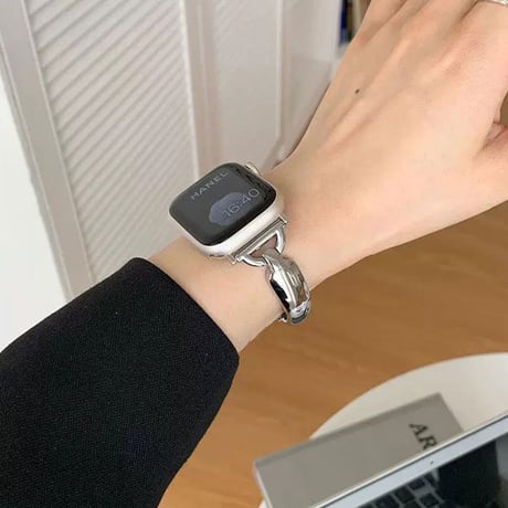 「V421」アップル ウォッチ バンド おしゃれ 女性 apple watch ステンレスバンド ブレスレット