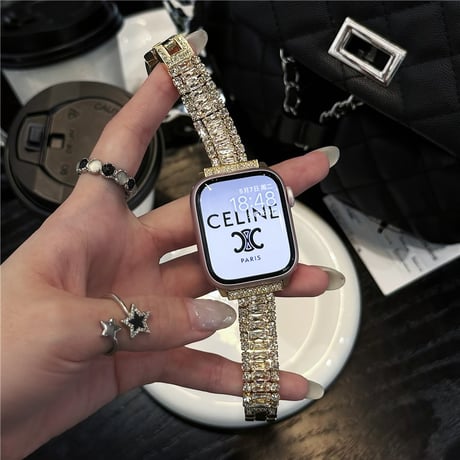 「V627」アップル ウォッチ バンド キラキラ apple watch バンド かわいい レディース