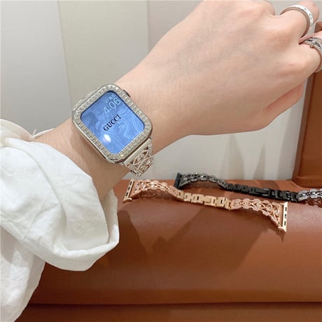 「V437」apple watch バンド キラキラ アップル ウォッチ バンド 女性 おしゃれ ブレスレット