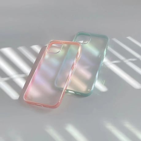 「V071」iphone14 クリア ケース オーロラ iphone13/12 series ケース おしゃれ