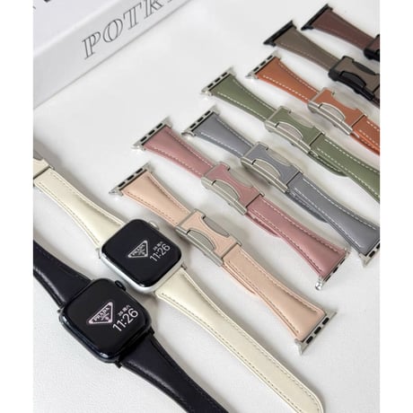 「V686」apple watch バンド マグネット アップルウォッチ 42mm 46mm バンド 革