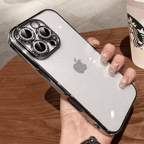 「V715」iphone クリア ケース キラキラ iphone16/16pro ケース 可愛い カメラ保護