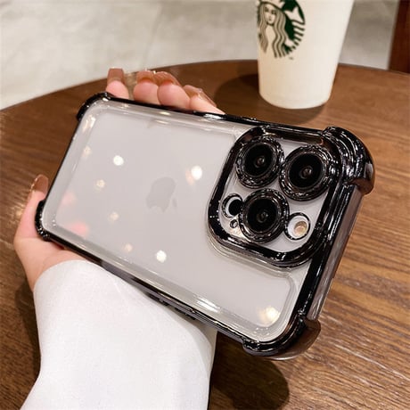 「V530」クリア iphone17promax/air ケース 耐衝撃 おしゃれ iphone16/16pro  ケース シンプル ペア