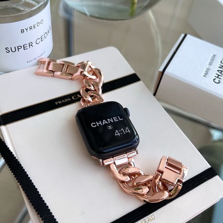 「V080」「apple watchケースセット」 アップル ウォッチ バンド チェーン ステンレス 高級