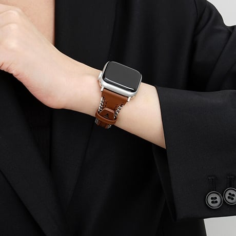 「V483」アップル ウォッチ バンド 女性 おしゃれ apple watch レザー バンド 細い