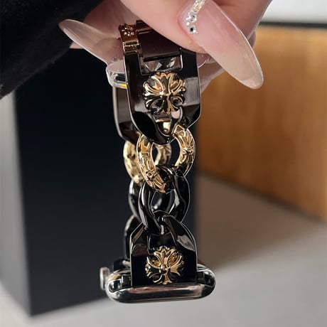 「V613」かっこいい アップル ウォッチ バンド ステンレス バイカラー apple watch バンド おしゃれ