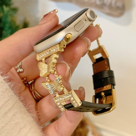 「V726」apple watchバンド かわいい 蝶々 42mm/46mm アップルウォッチ バンド 女性 おすすめ