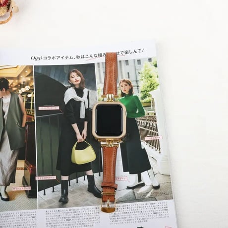 「V307」アップル ウォッチ バンド 女性 人気 apple watch フレーム 2点セット