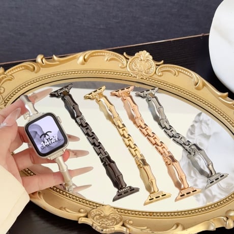 「V738」アップル ウォッチ ベルト おしゃれ 竹の節 apple watch ブレスレット