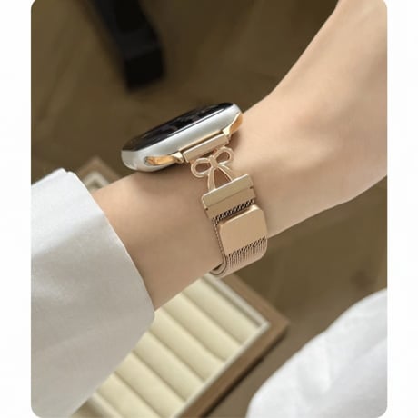 「V742」アップルウォッチ バンド 女性 蒸れない apple watch マグネット バンド かわいい