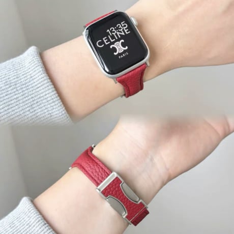 「V692」アップル ウォッチ バンド マグネット 44mm/46mm apple watch バンド 細め 革