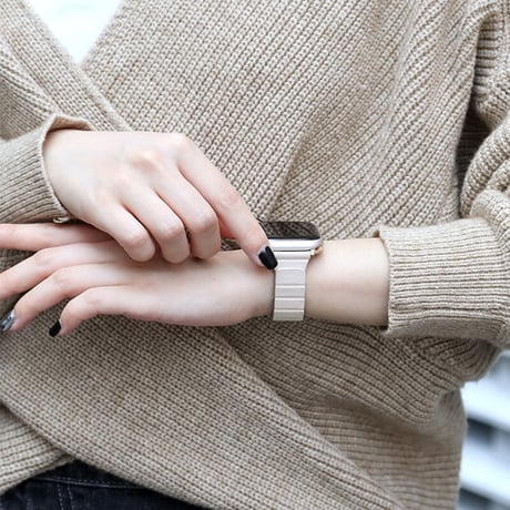 「V188」アップル ウォッチ バンド マグネット 38/40/45/49mm レザーベルト apple watch バンド 磁石 男女兼用 おしゃれ