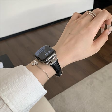 「V518」アップル ウォッチ バンド 高級 apple watch レザー バンド 女性 スマート ウォッチ ベルト おしゃれ