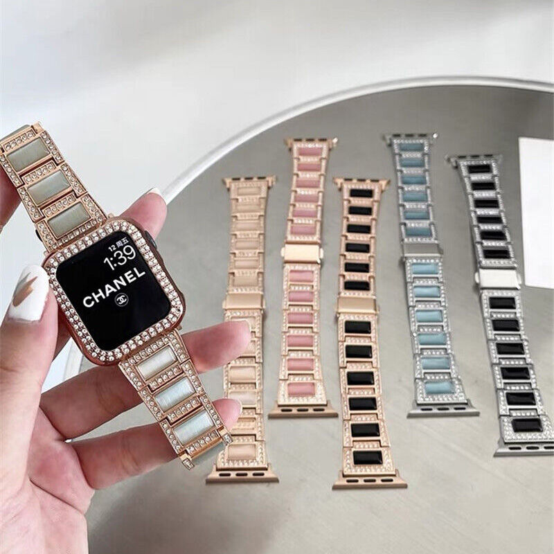 V276」apple watch キラキラ バンド 天然石 ブレスレット