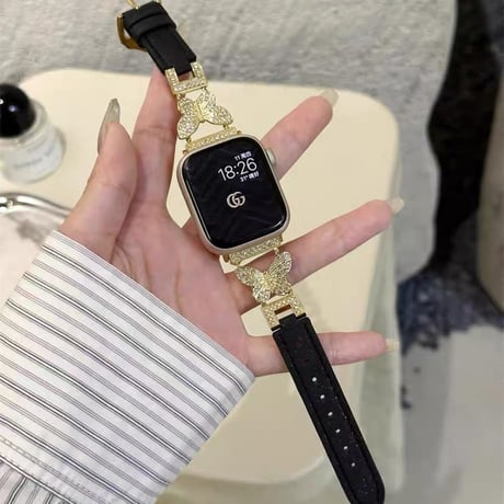 「V700」apple watch バンド かわいい 蝶々 アップル ウォッチ バンド 人気 女性