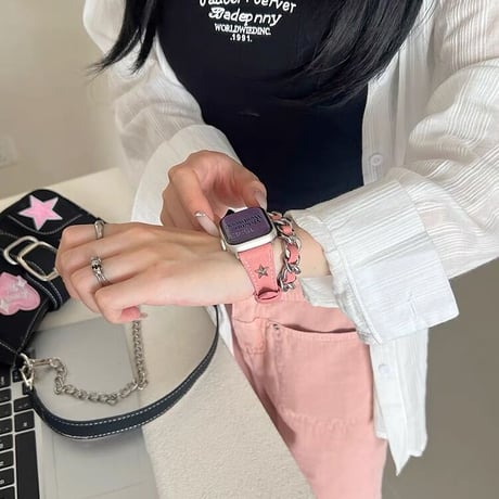 「V509」アップル ウォッチ バンド 二 重 巻き おしゃれ apple watch バンド おすすめ デニム