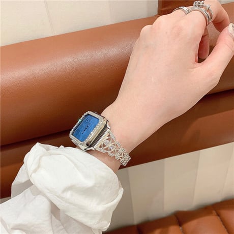「V437」apple watch バンド キラキラ アップル ウォッチ バンド 女性 おしゃれ ブレスレット