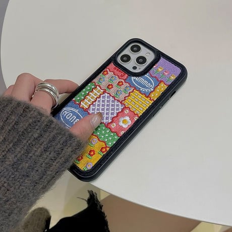 「V123」刺繡 iphone15/14pro ケース かわいい 女子 iphone13promax iphone12/11ケース 韓国 2022 秋冬