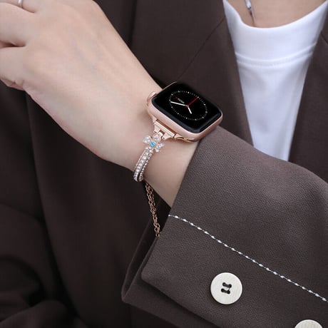 「V356」キラキラ apple watchバンド ブレスレット アップル ウォッチ バンド おしゃれ 女性