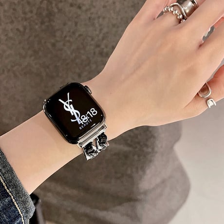 「V431」アップル ウォッチ バンド 人気 apple watch チェーンバンド おしゃれ