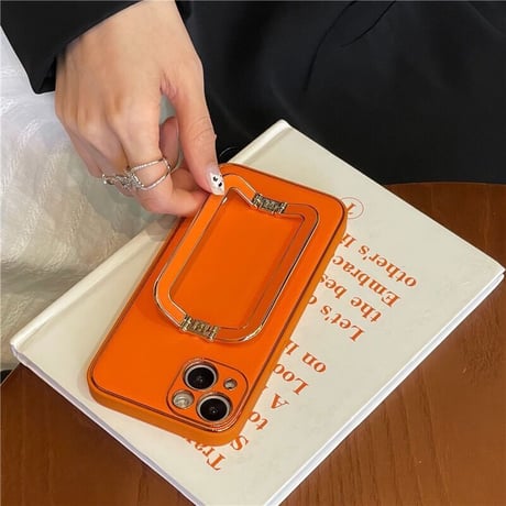 「V205」スタンド 付き iphone16pro/15promax ケース レザー 高級 iphone14/13ケース おしゃれ メッキ