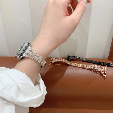 「V437」apple watch バンド キラキラ アップル ウォッチ バンド 女性 おしゃれ ブレスレット