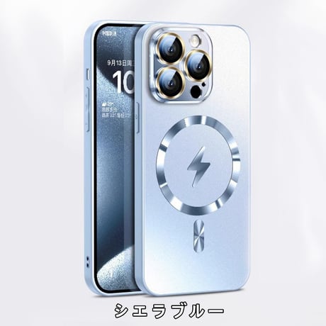 「V585」magsafe 充電 ケース iphone16pro おしゃれ iphone15/15 ケース カメラ保護フィルム付き
